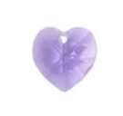 Swarovski Heart Pendant, 18mm, Tanzanite