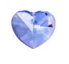 Swarovski Heart Pendant, 18mm, Sapphire