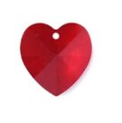 Swarovski Heart Pendant, 14mm, Siam